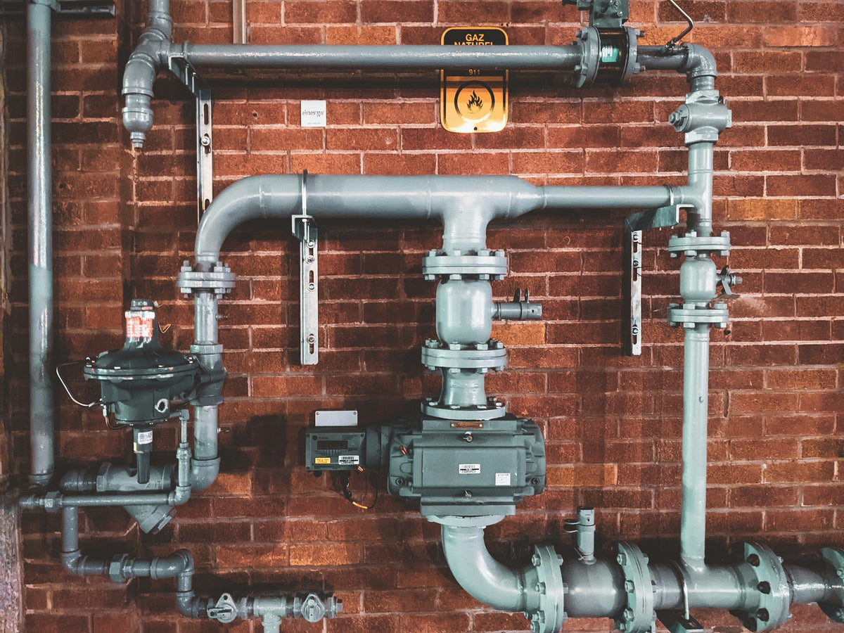 Industrial steel water pipes and treatment infrastructure
